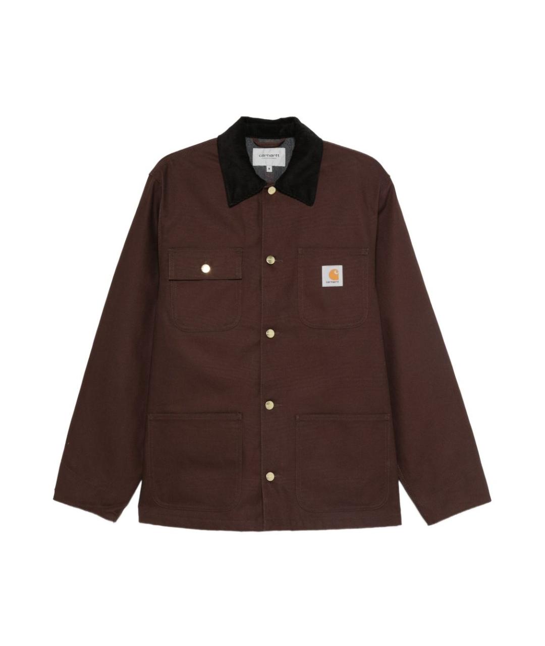 CARHARTT WIP Коричневая хлопковая куртка, фото 1