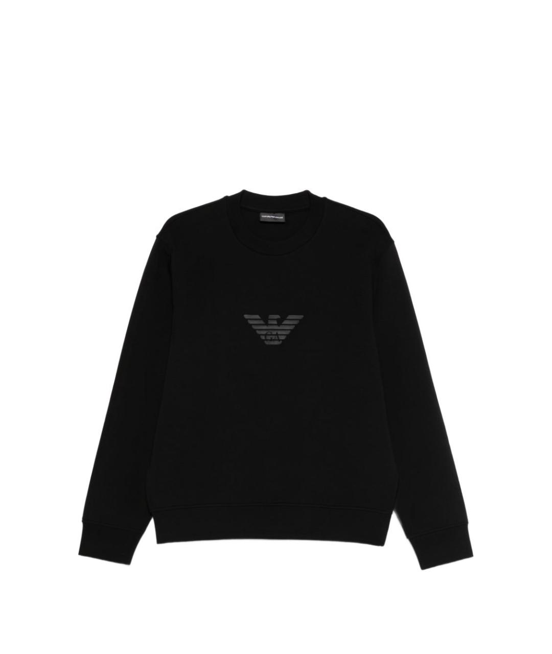 EMPORIO ARMANI Черный полиэстеровый джемпер / свитер, фото 1