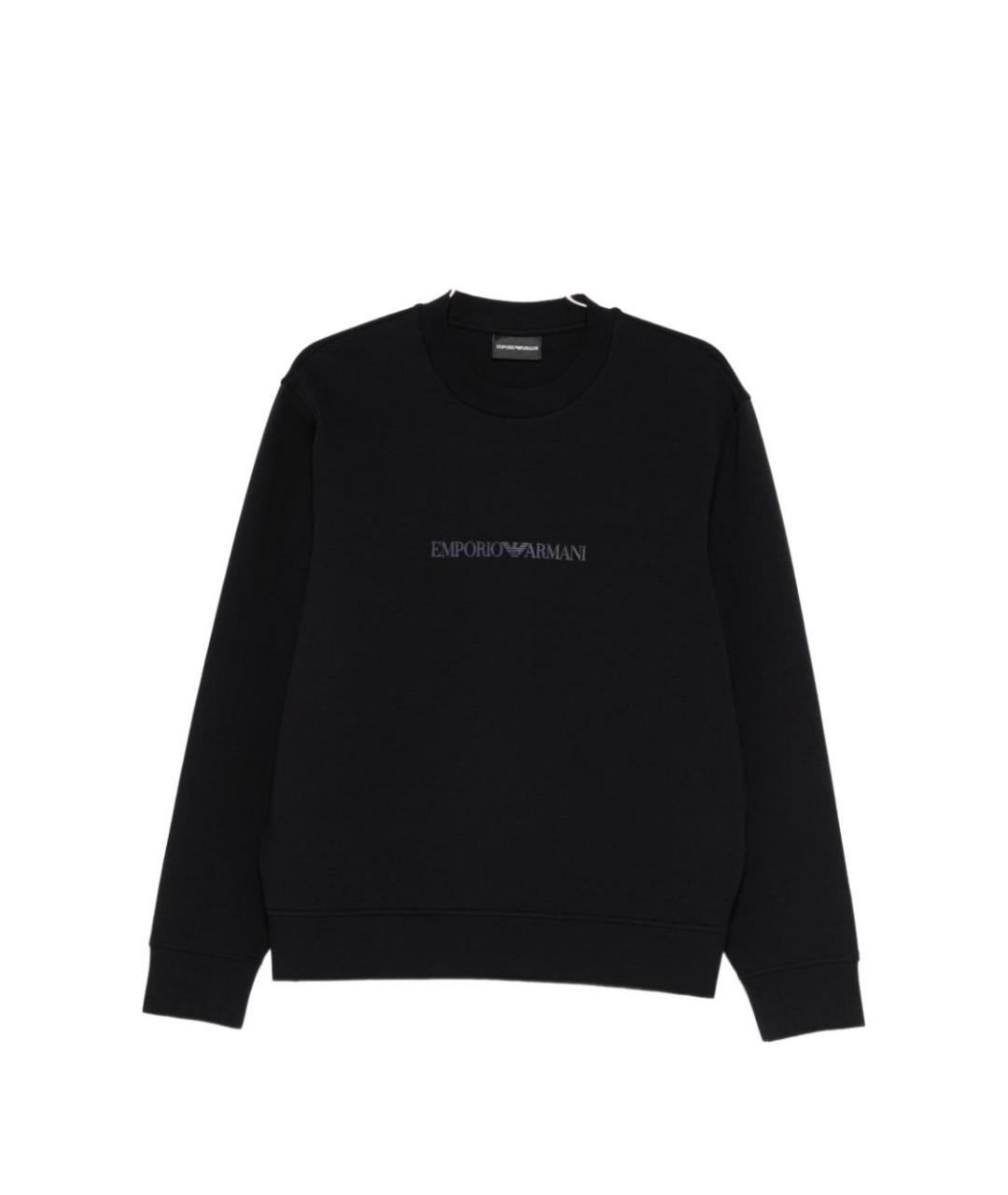 EMPORIO ARMANI Синий полиэстеровый джемпер / свитер, фото 1
