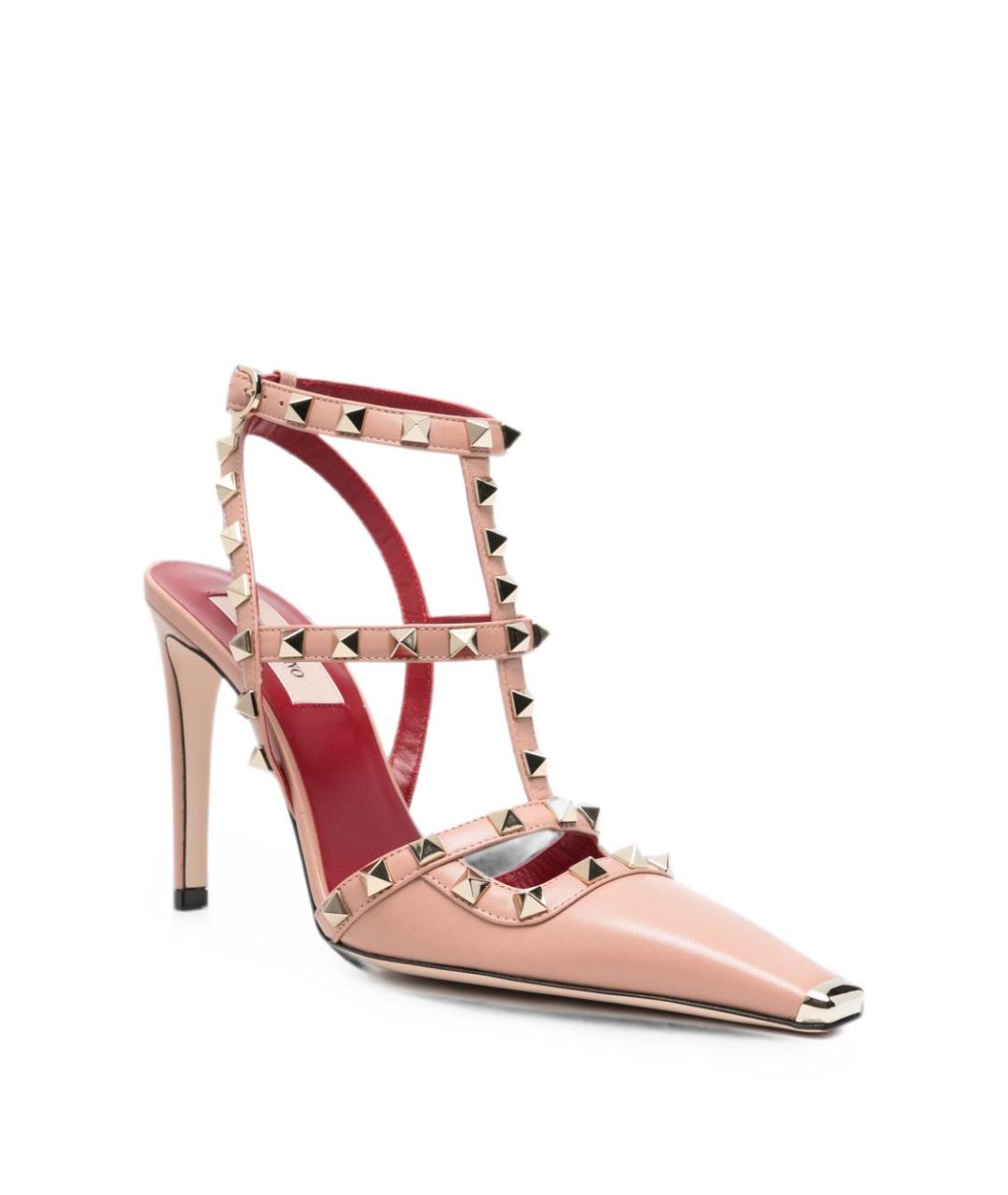 VALENTINO Розовые кожаные туфли, фото 3