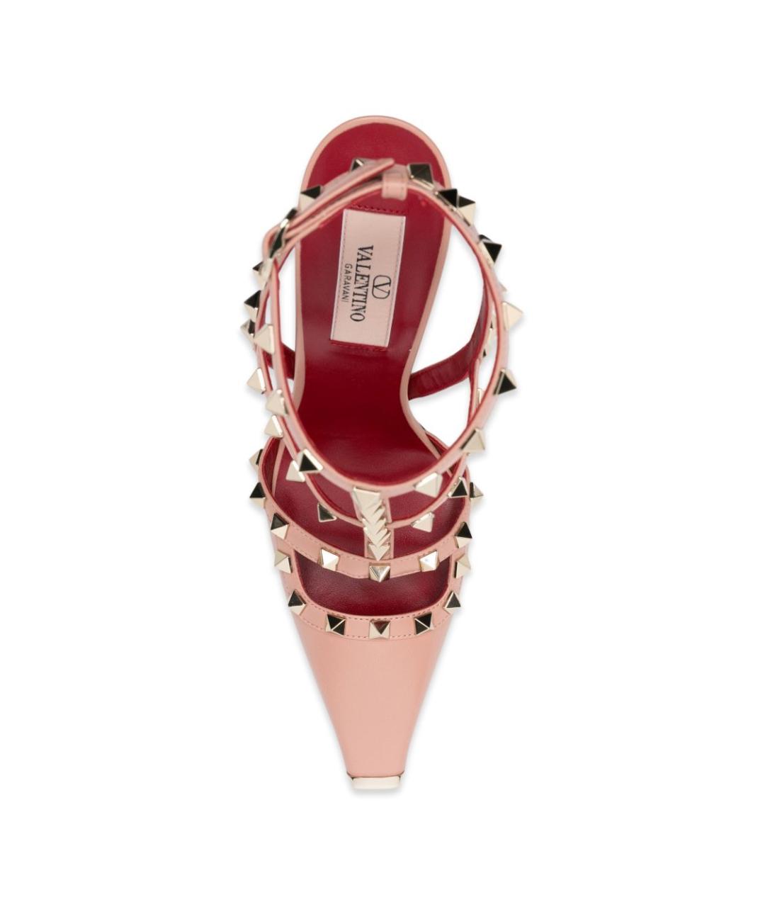 VALENTINO Розовые кожаные туфли, фото 4