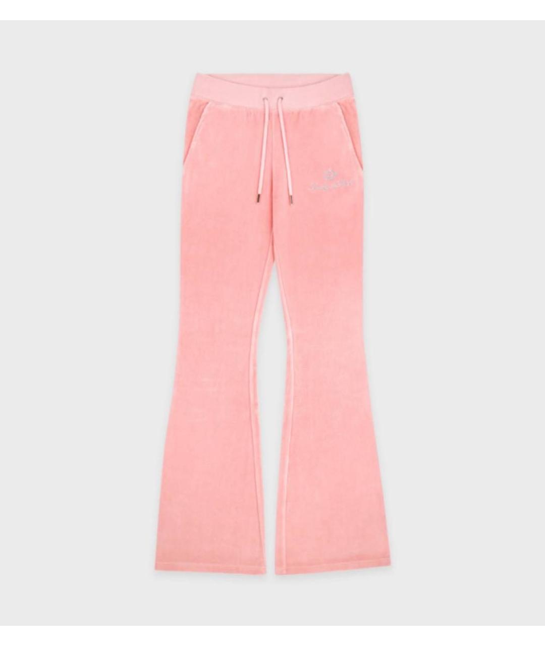 JUICY COUTURE Розовые велюровые спортивные брюки и шорты, фото 9