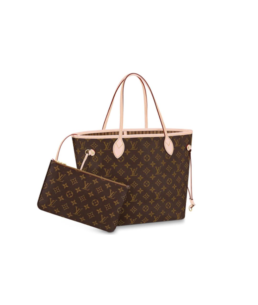 LOUIS VUITTON Коричневая канва сумка через плечо, фото 4