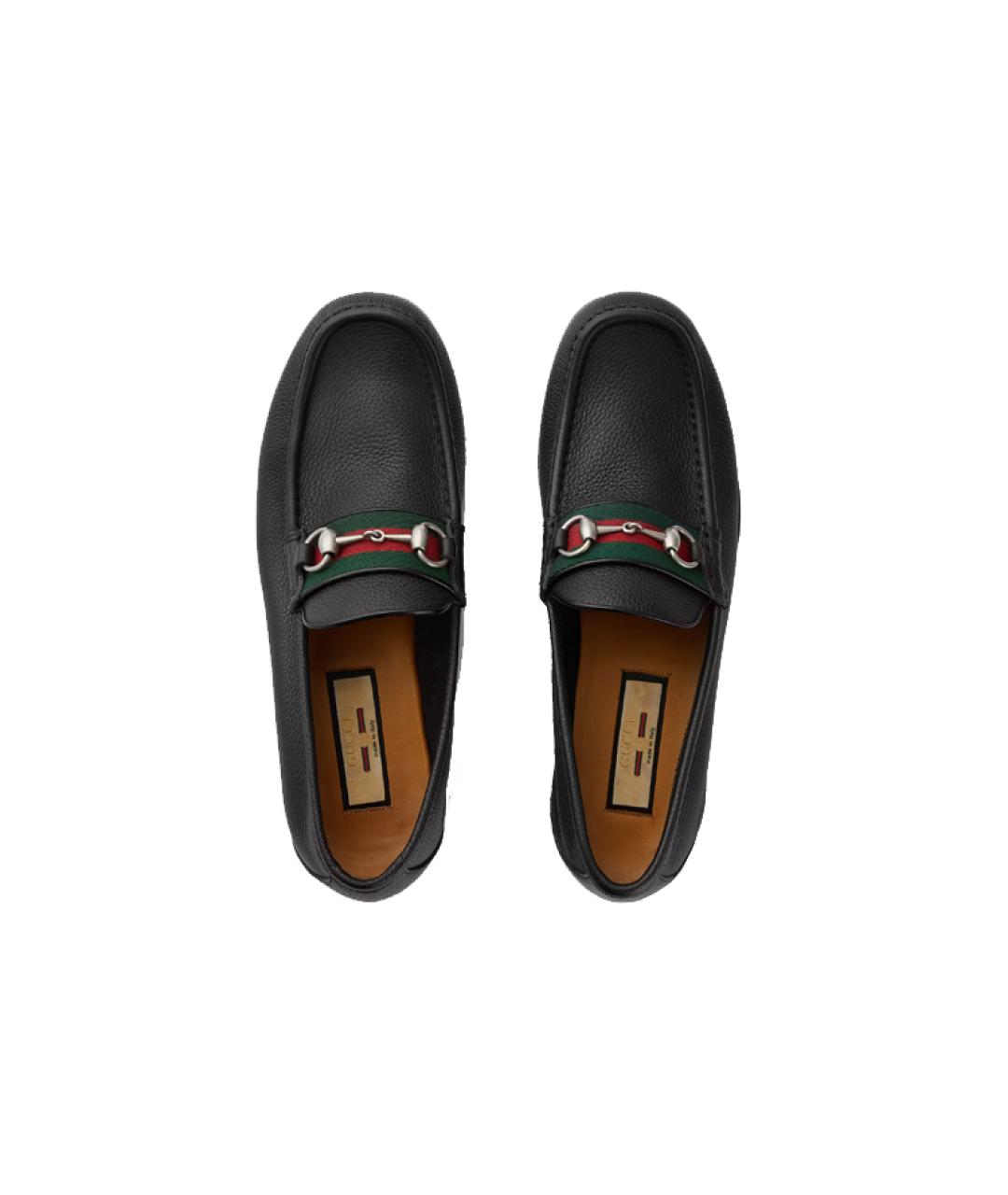 GUCCI Черные кожаные лоферы, фото 3