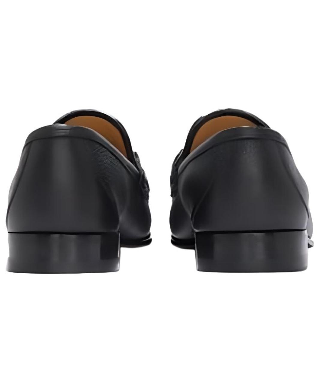 GUCCI Черные кожаные лоферы, фото 4