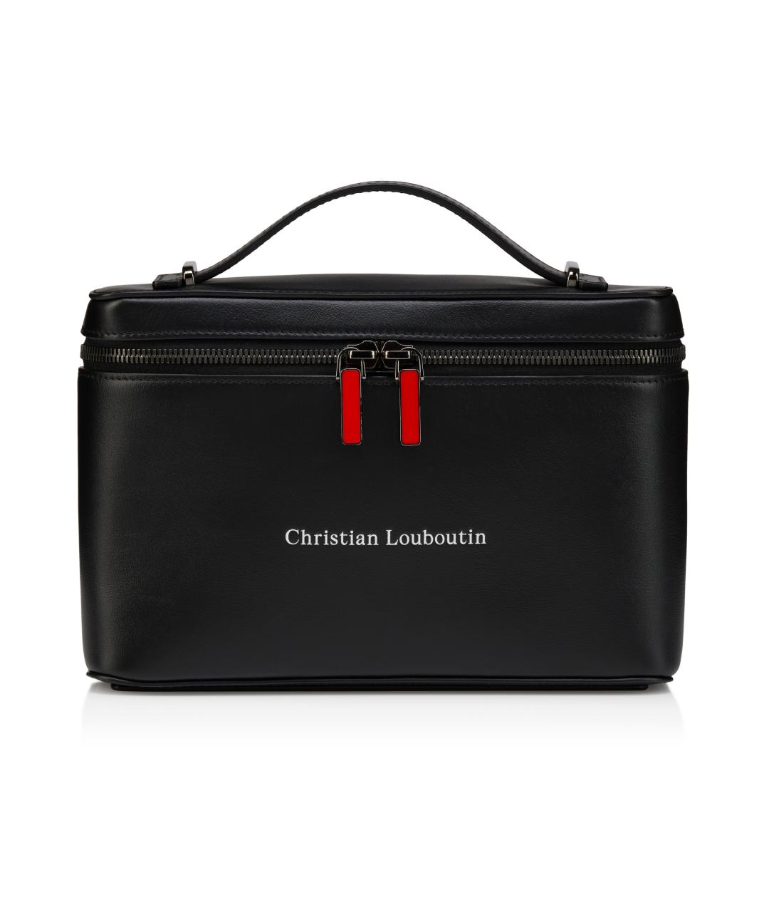 CHRISTIAN LOUBOUTIN Черная кожаная сумка на плечо, фото 1