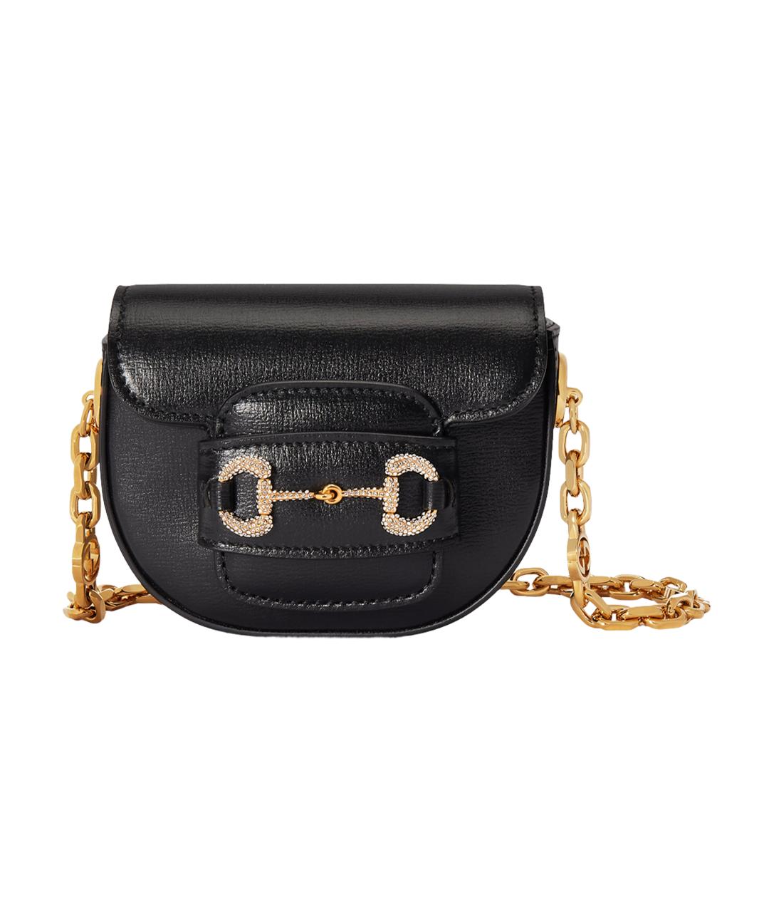 GUCCI Черная кожаная поясная сумка, фото 6