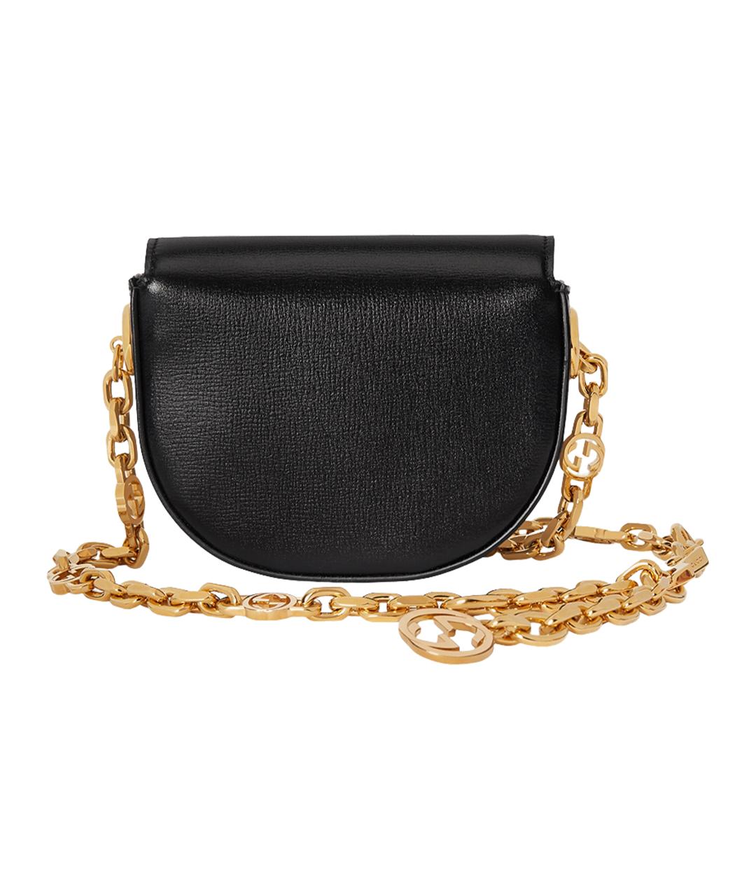 GUCCI Черная кожаная поясная сумка, фото 5