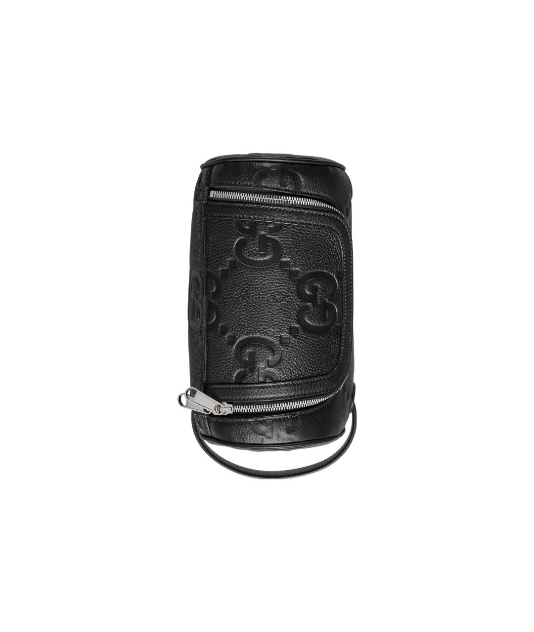 GUCCI Черная кожаная косметичка, фото 5