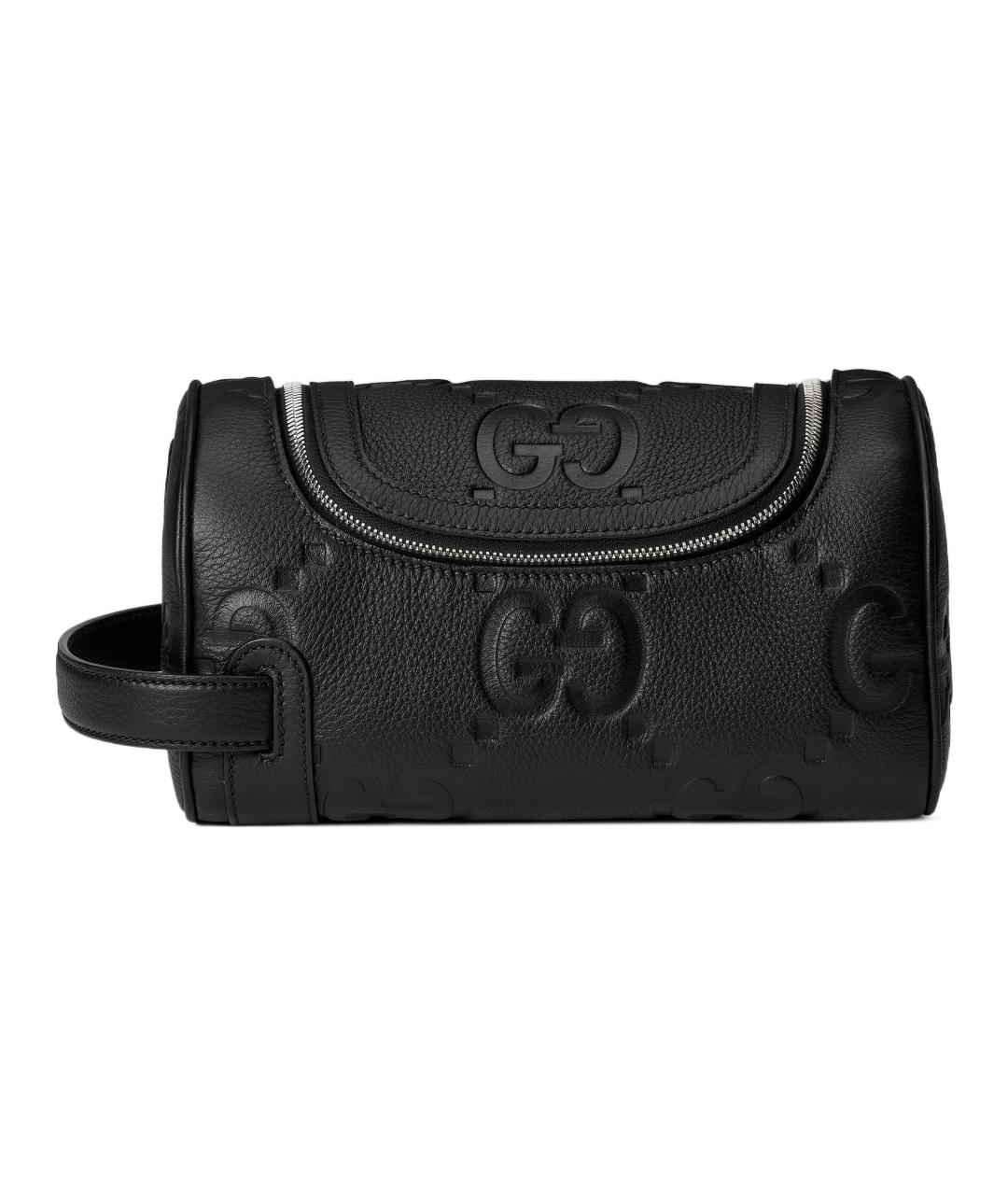 GUCCI Черная кожаная косметичка, фото 1