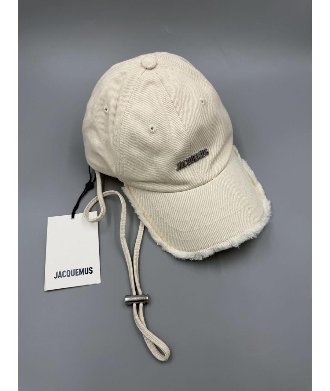 JACQUEMUS Белая хлопковая кепка, фото 5
