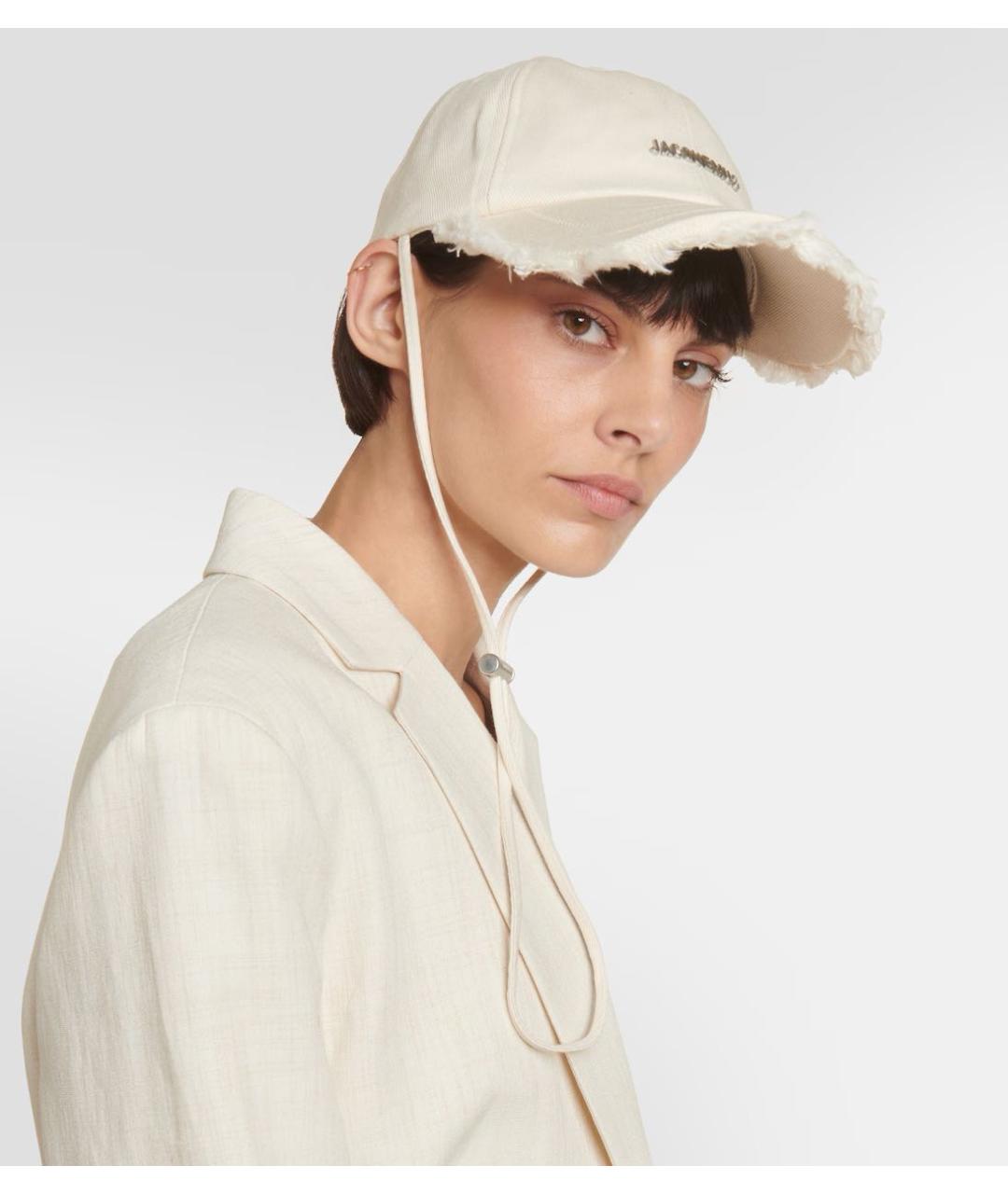 JACQUEMUS Белая хлопковая кепка, фото 8