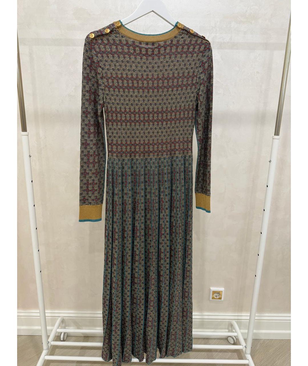 CHANEL Мульти хлопко-эластановое платье, фото 6