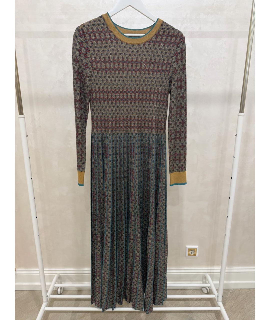 CHANEL Мульти хлопко-эластановое платье, фото 9
