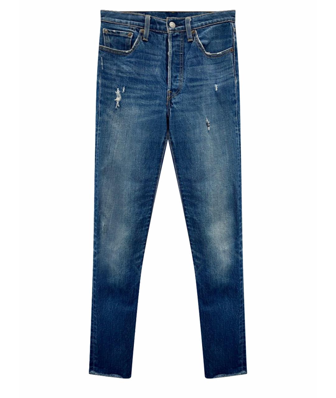 LEVI'S Синие хлопко-эластановые джинсы слим, фото 1