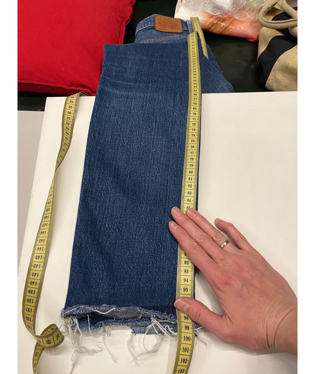 LEVI'S Синие хлопко-эластановые джинсы слим, фото 8