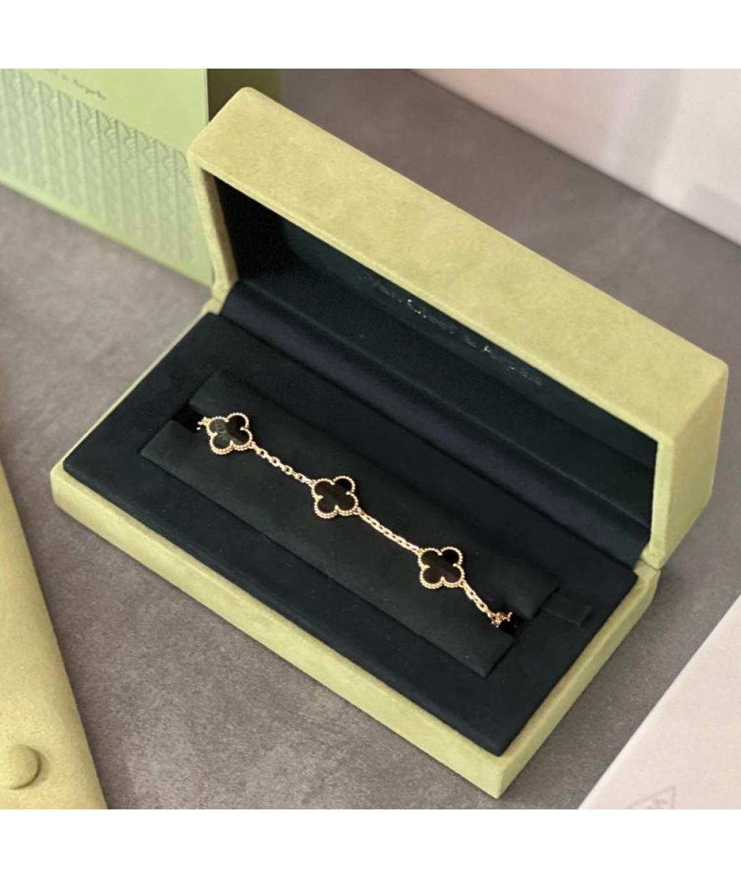 VAN CLEEF & ARPELS Черный браслет из желтого золота, фото 3