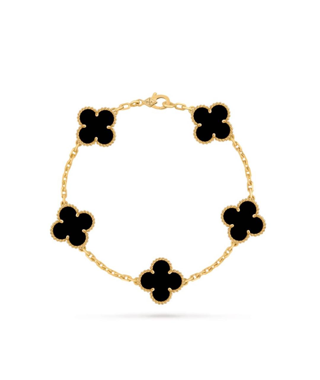 VAN CLEEF & ARPELS Черный браслет из желтого золота, фото 1