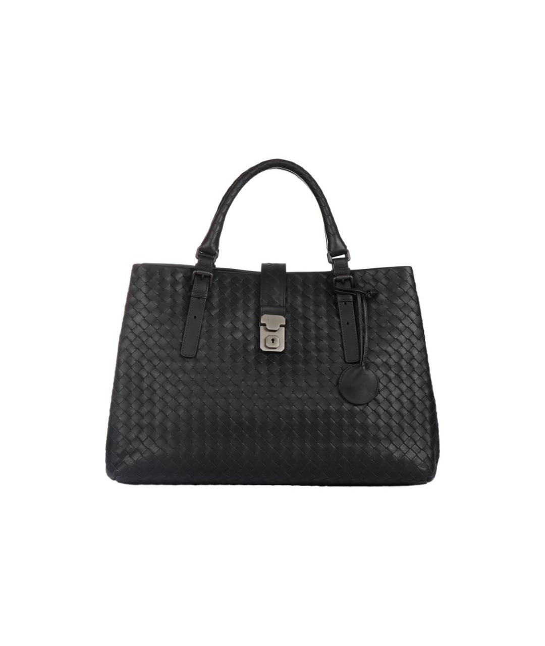 BOTTEGA VENETA Черная кожаная сумка через плечо, фото 6