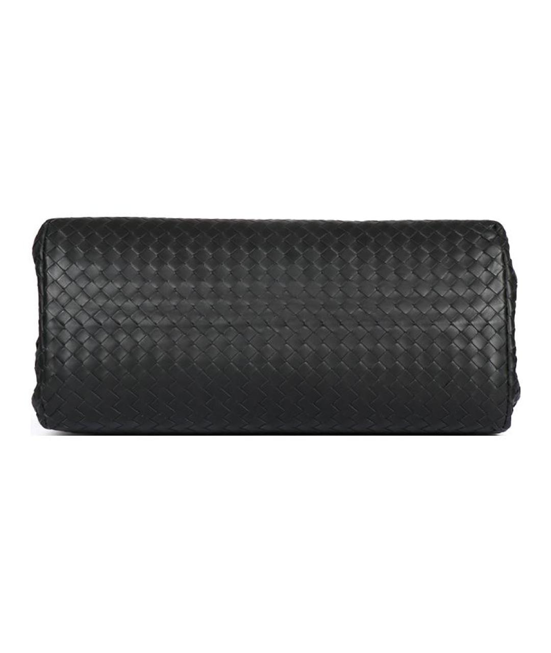 BOTTEGA VENETA Черная кожаная сумка через плечо, фото 5