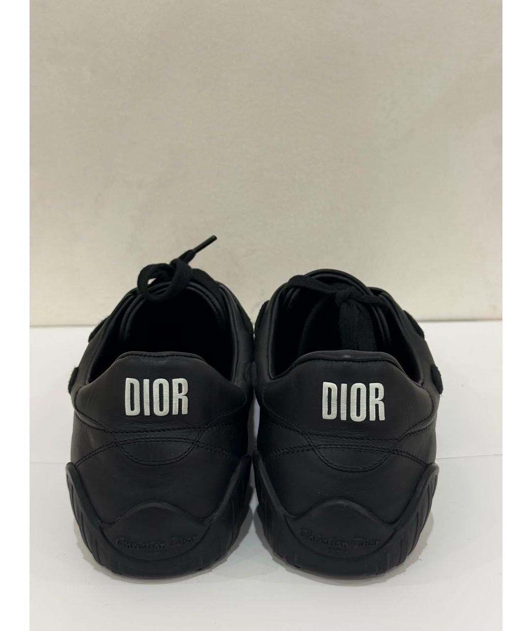 CHRISTIAN DIOR Черные кожаные кроссовки, фото 3