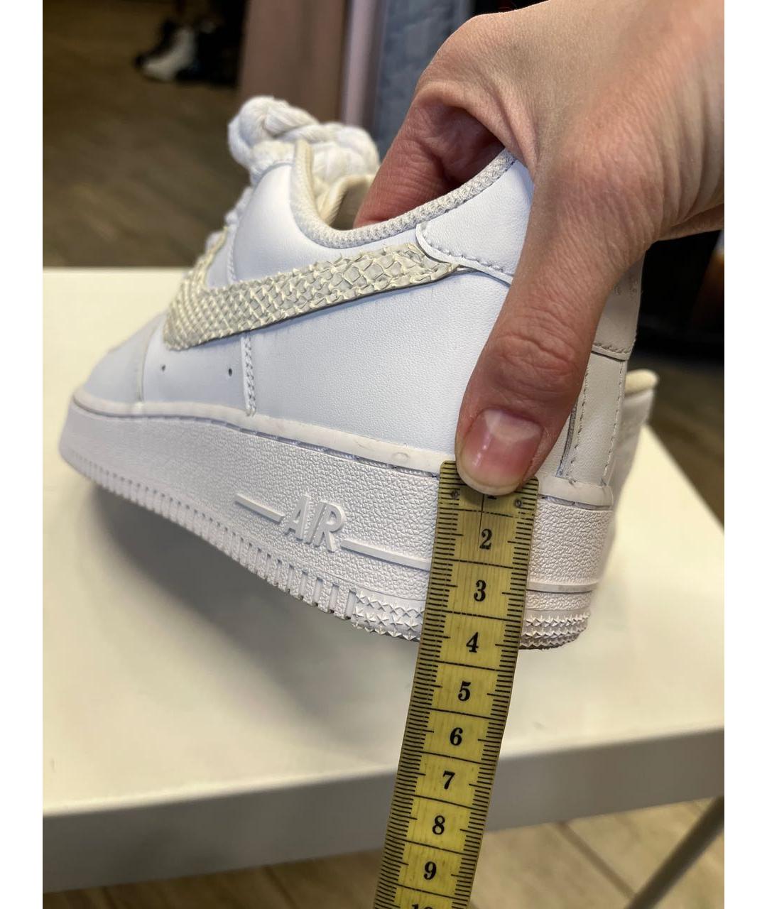 NIKE Белые кожаные кроссовки, фото 5
