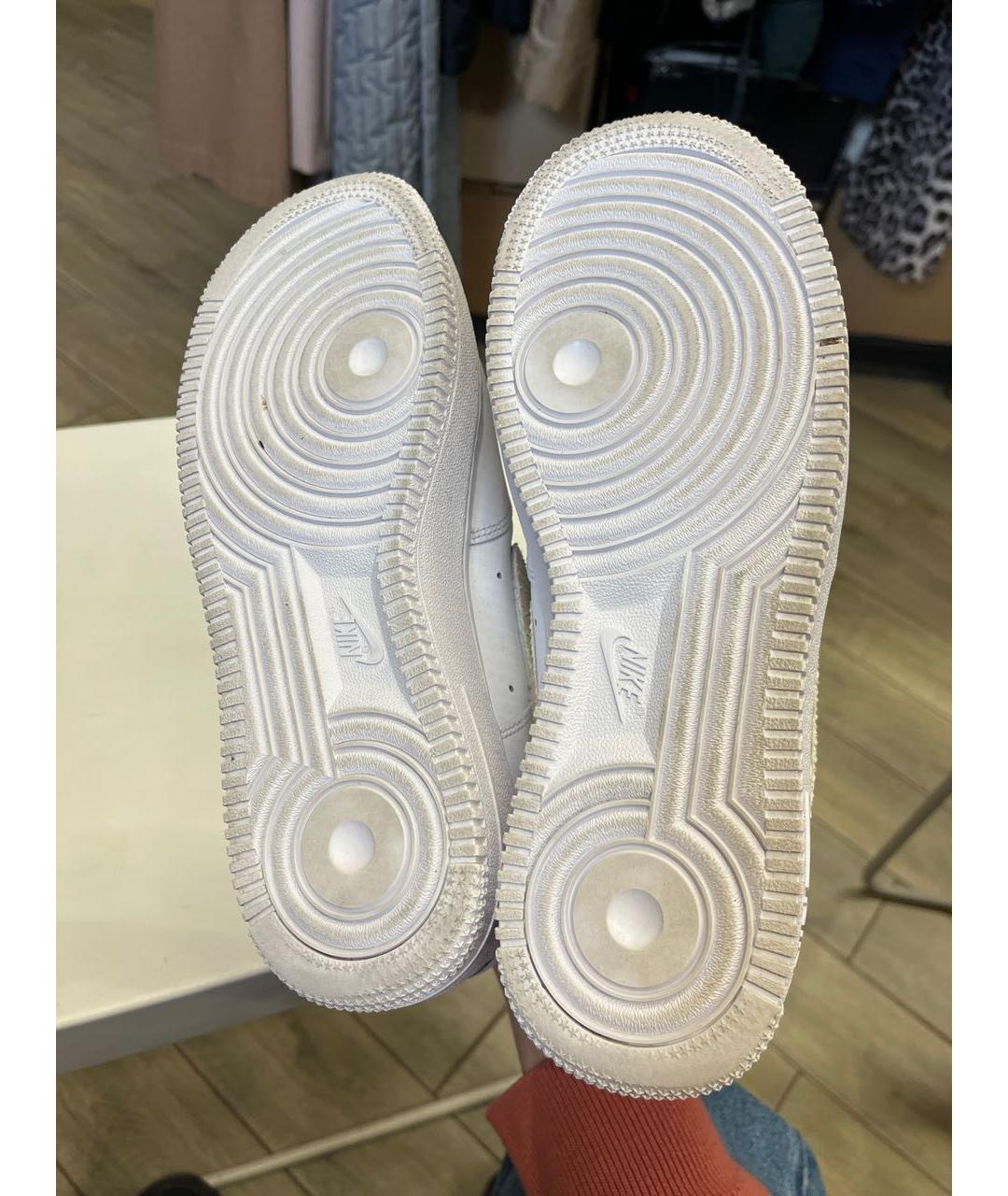 NIKE Белые кожаные кроссовки, фото 6