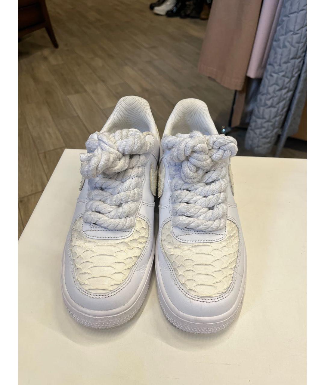 NIKE Белые кожаные кроссовки, фото 7