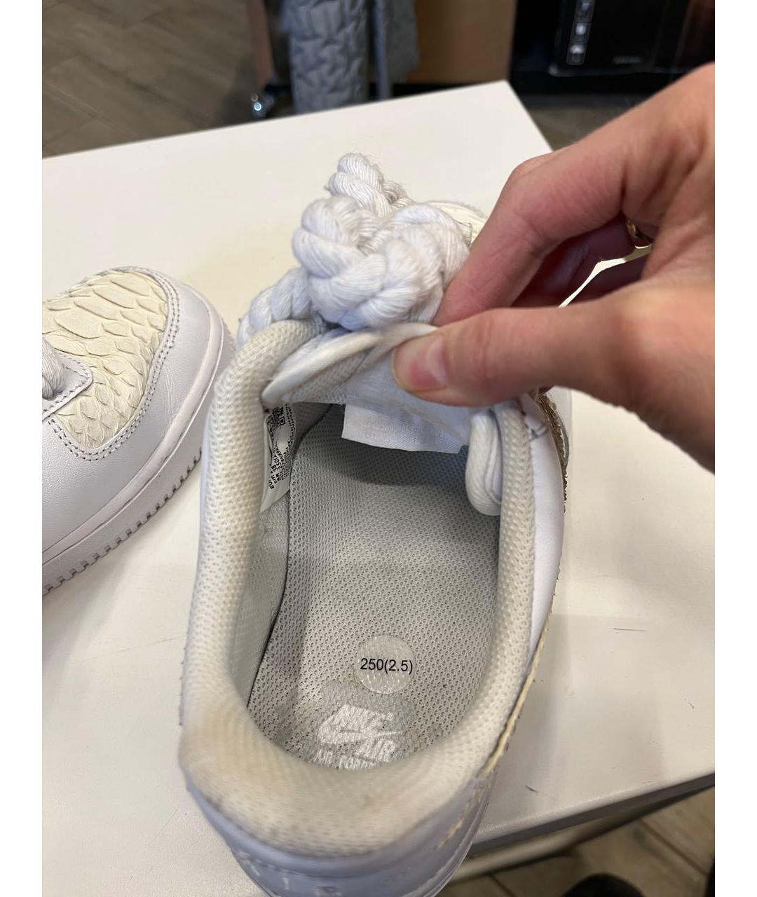 NIKE Белые кожаные кроссовки, фото 8
