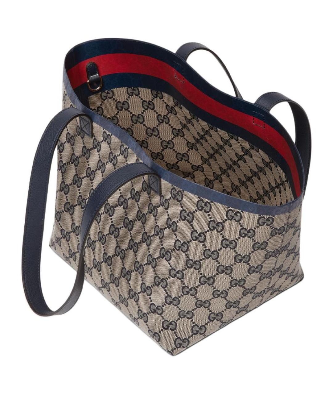 GUCCI Бежевая канва сумка через плечо, фото 4