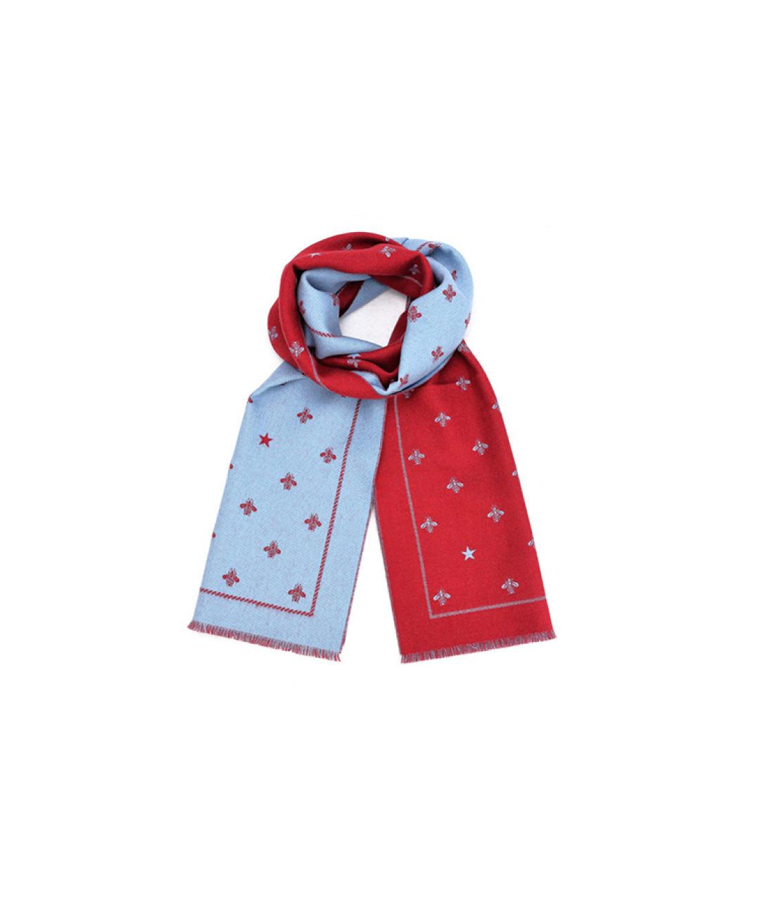 GUCCI Красный шарф, фото 2