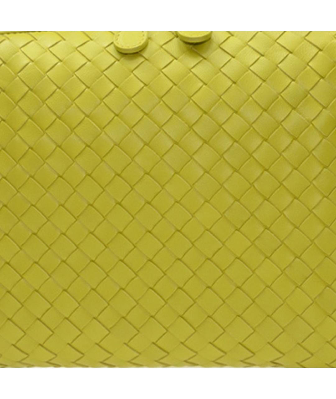 BOTTEGA VENETA Желтая кожаная сумка через плечо, фото 2