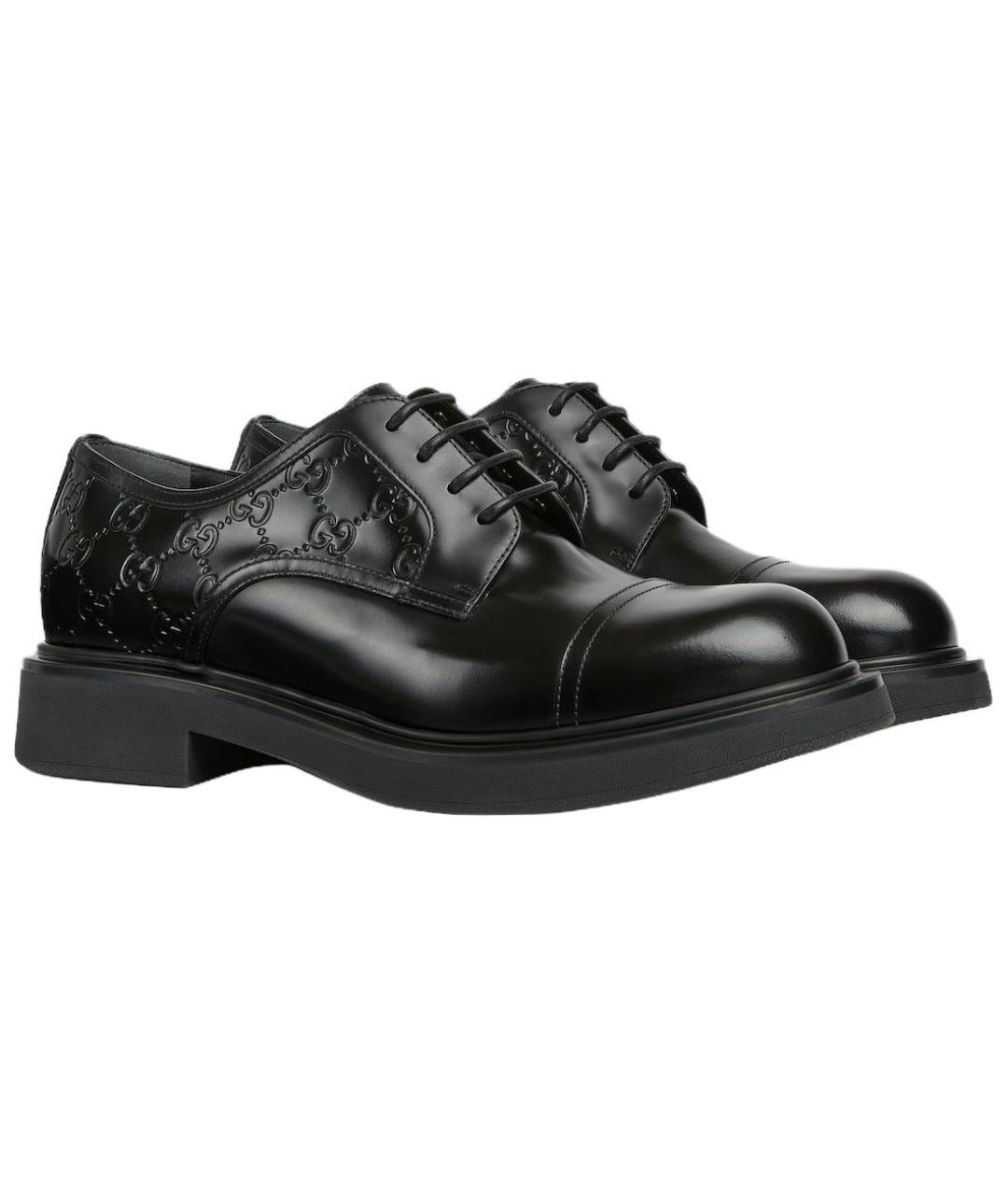 GUCCI Черные кожаные лоферы, фото 3