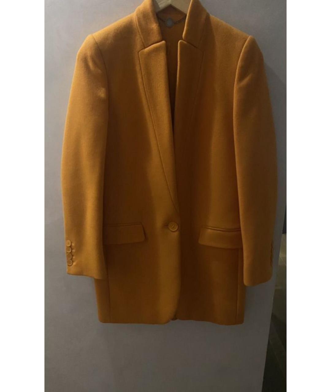 STELLA MCCARTNEY Оранжевое шерстяное пальто, фото 5