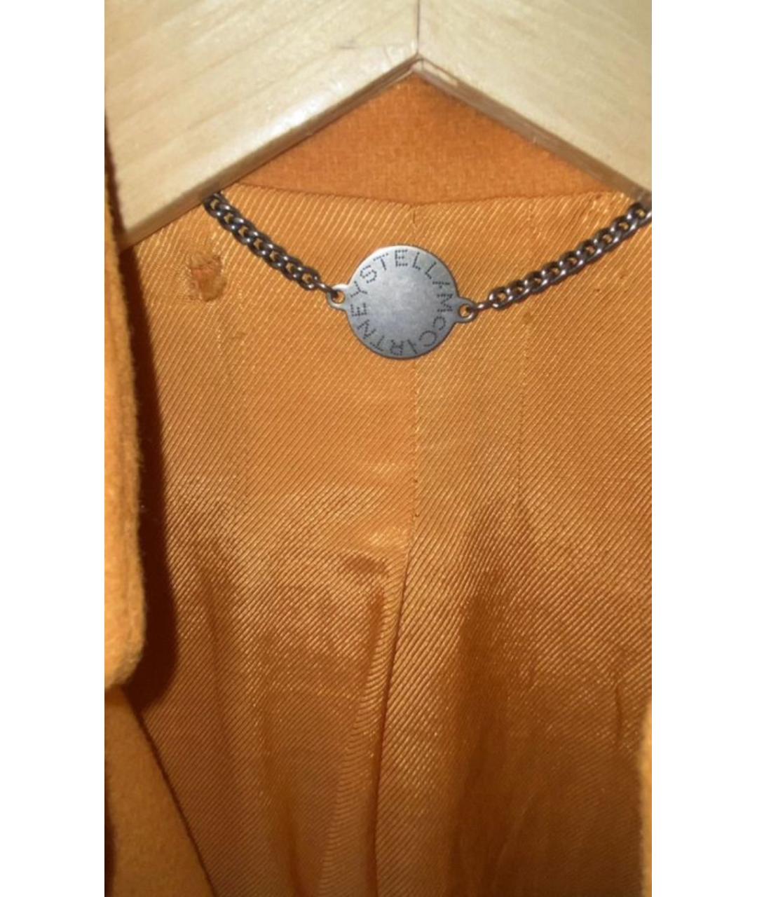 STELLA MCCARTNEY Оранжевое шерстяное пальто, фото 2