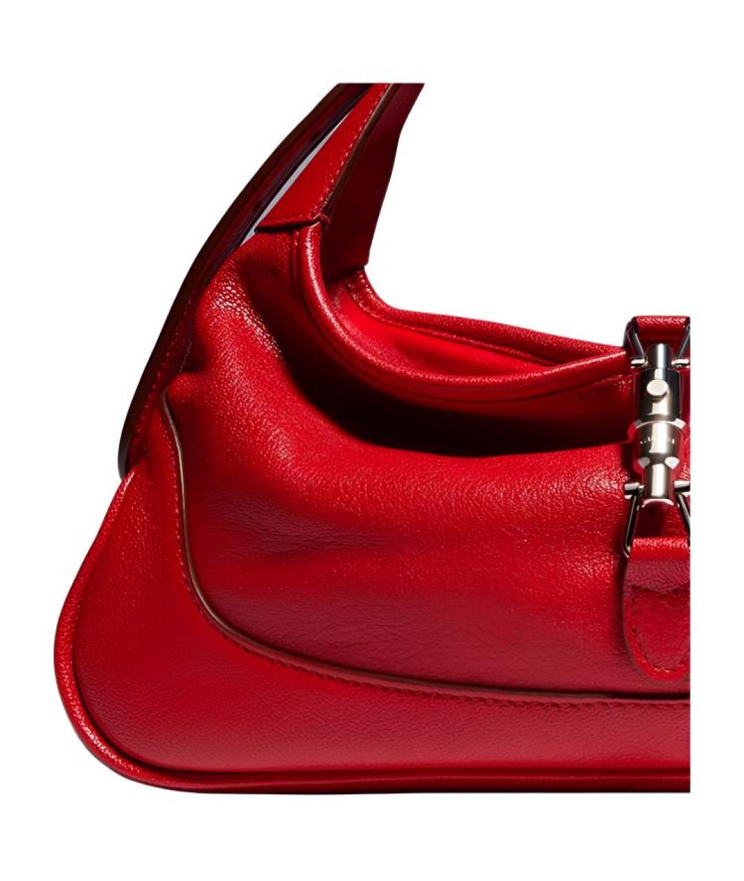 GUCCI Красная кожаная сумка через плечо, фото 3