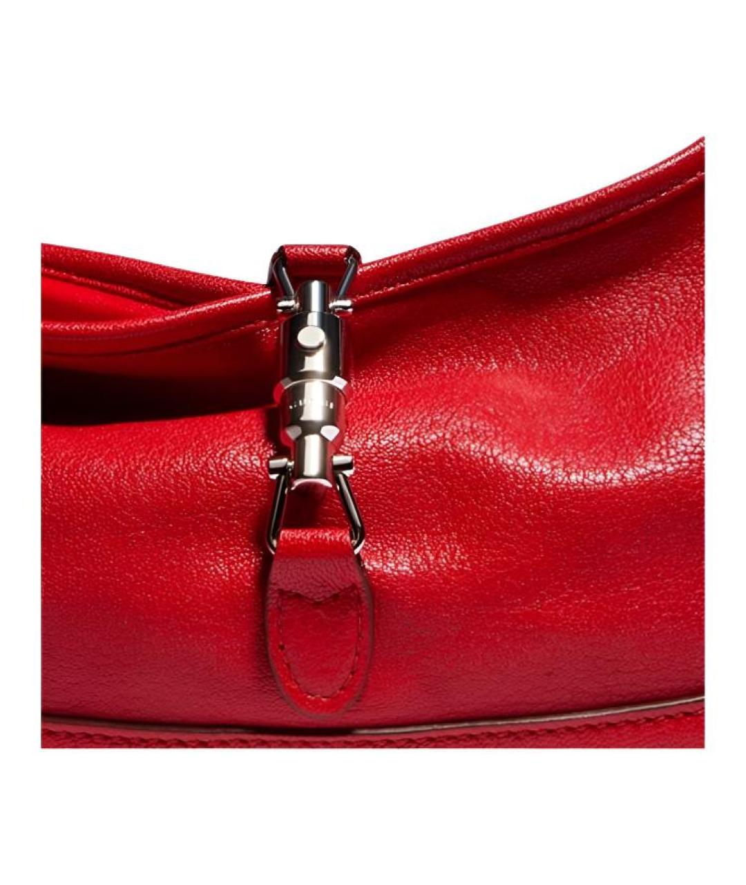 GUCCI Красная кожаная сумка через плечо, фото 4