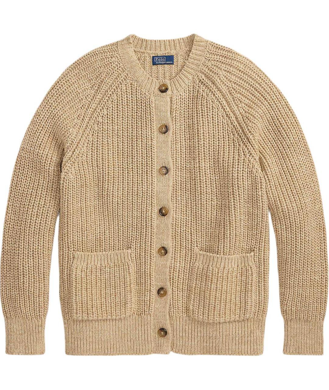POLO RALPH LAUREN Коричневый кардиган, фото 1