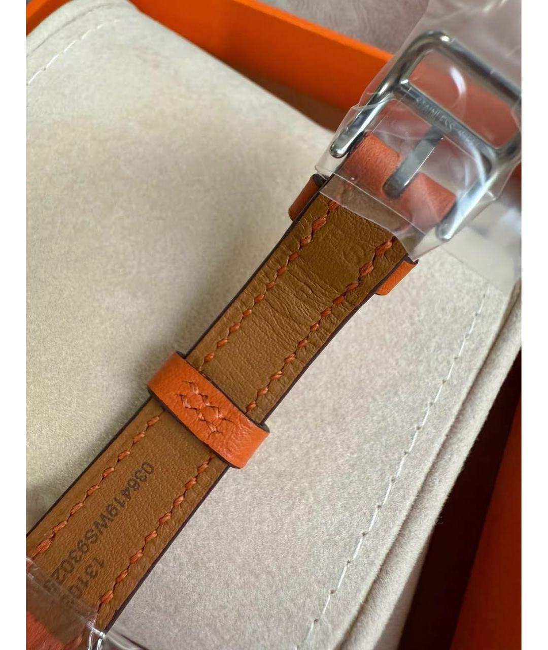 HERMES Оранжевые часы, фото 4