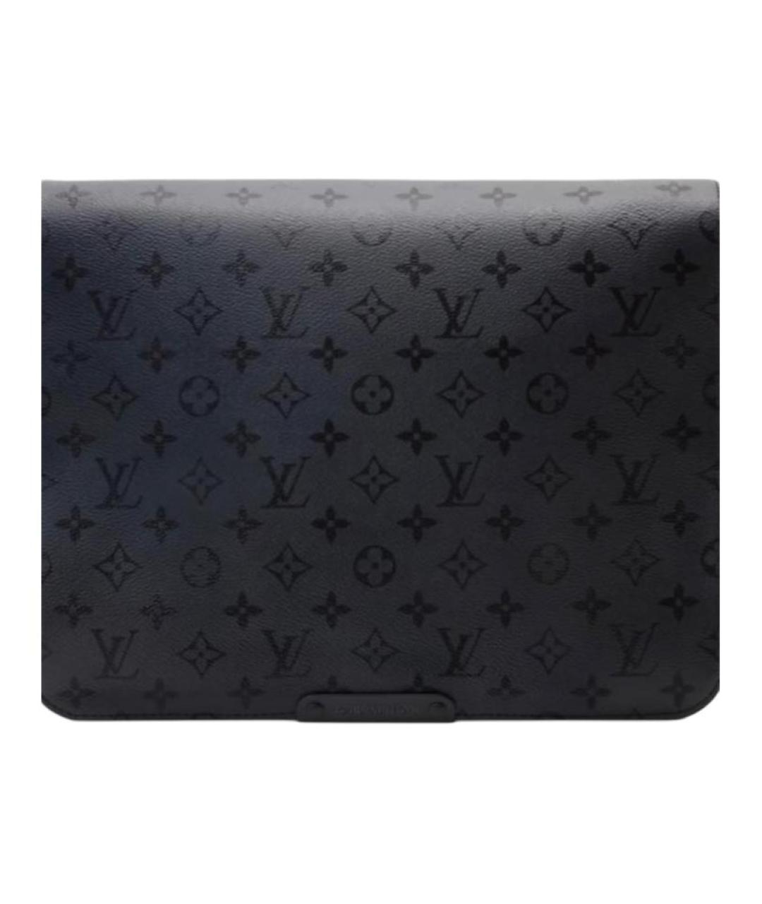 LOUIS VUITTON Черная сумка через плечо из канвы, фото 5