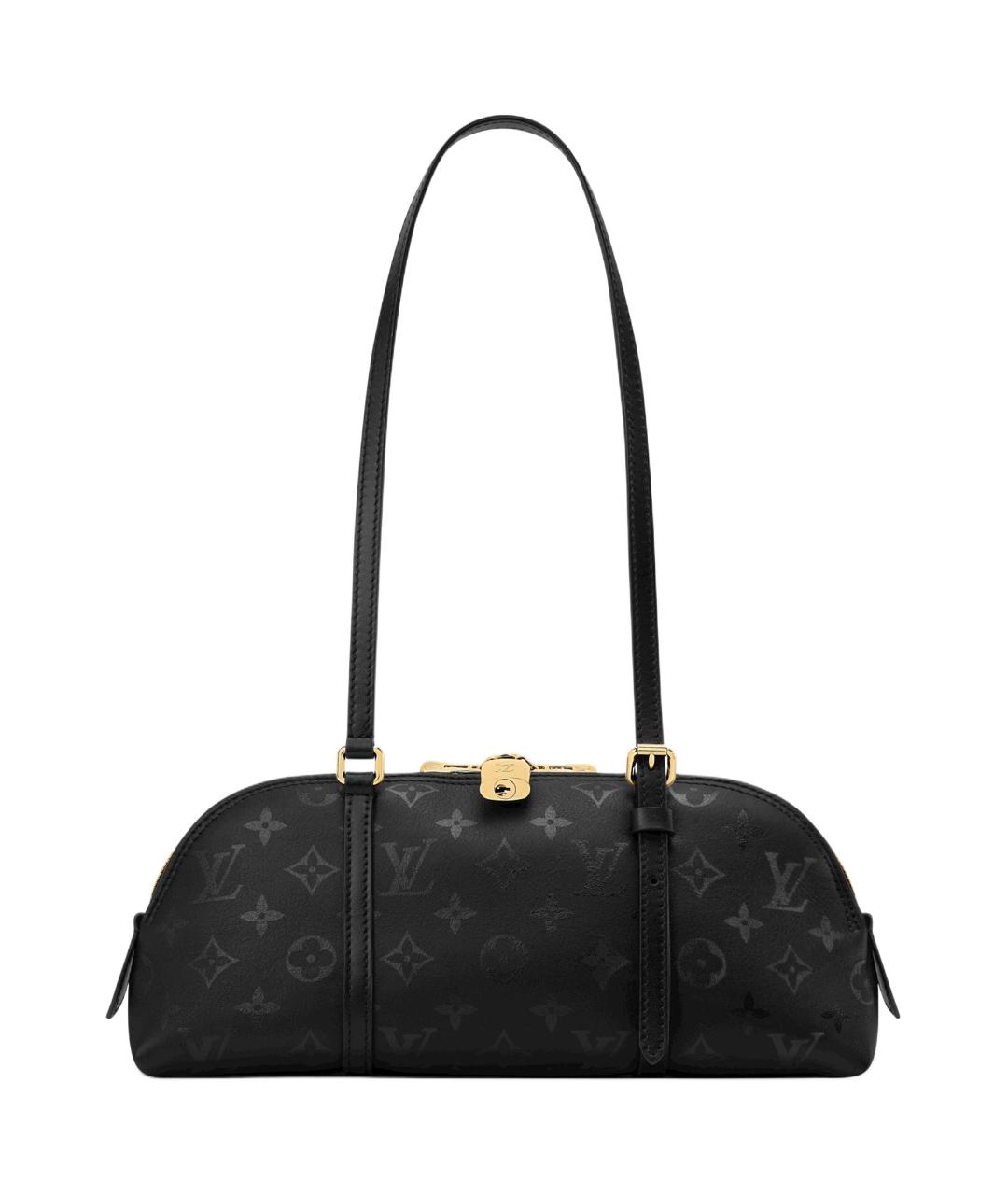 LOUIS VUITTON Черная сумка через плечо из канвы, фото 1