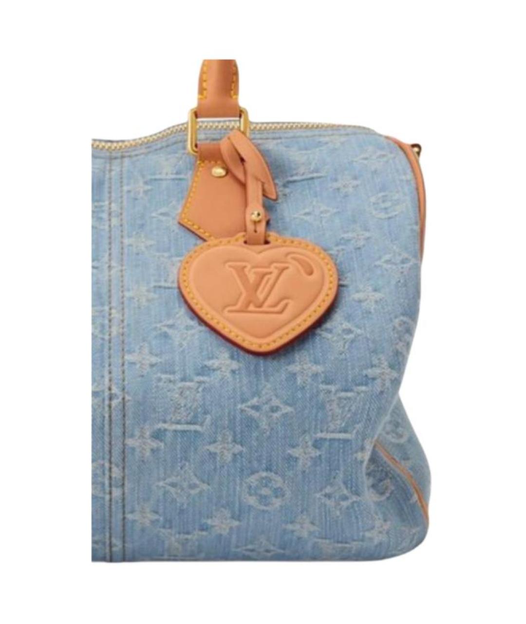 LOUIS VUITTON Голубая канва сумка через плечо, фото 5