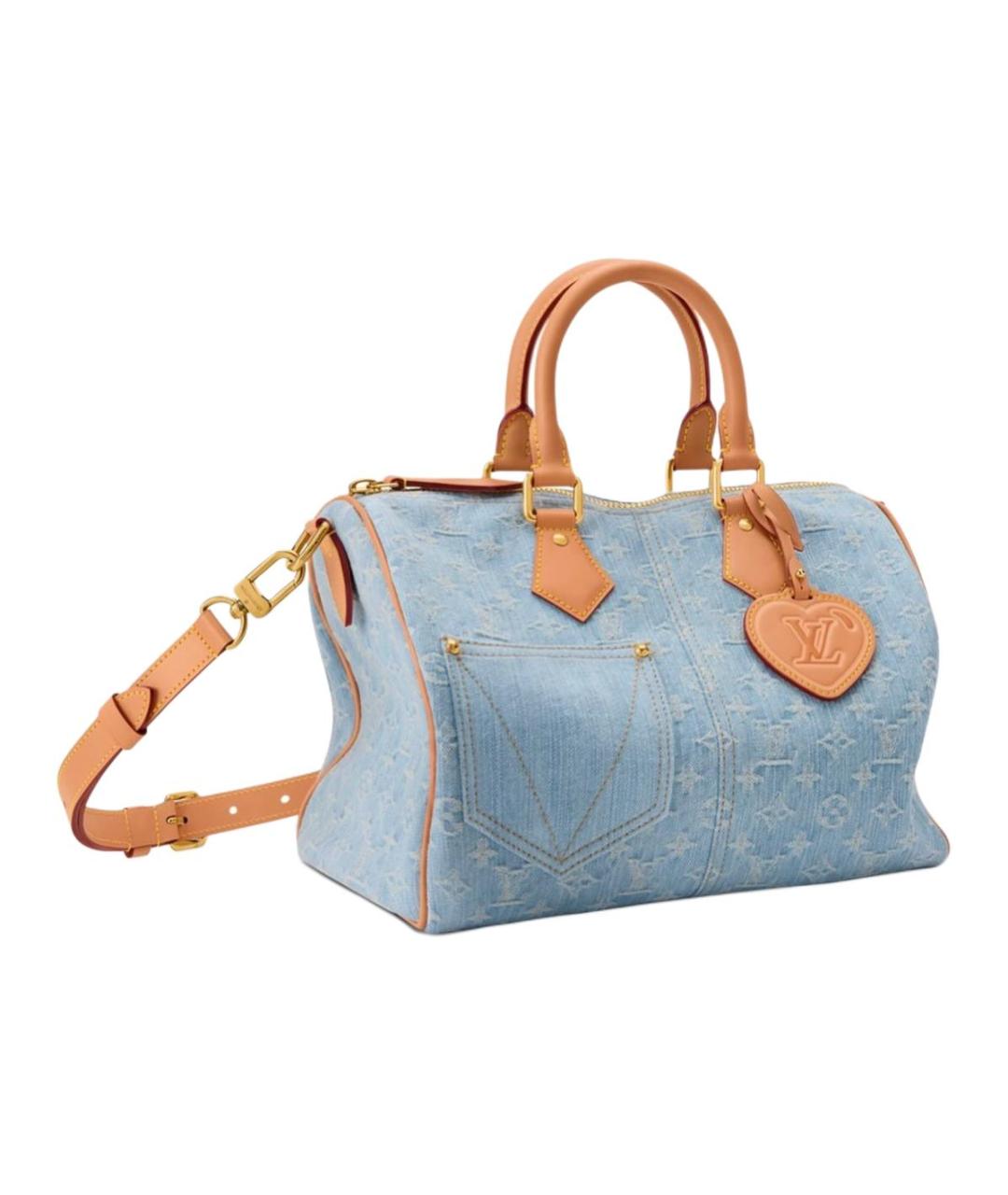 LOUIS VUITTON Голубая канва сумка через плечо, фото 2