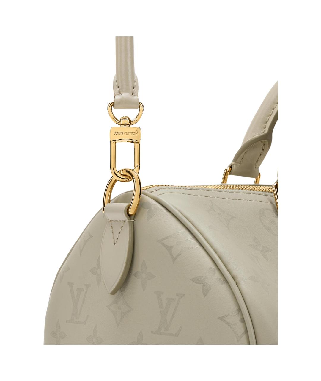 LOUIS VUITTON Бежевая сумка через плечо из канвы, фото 5