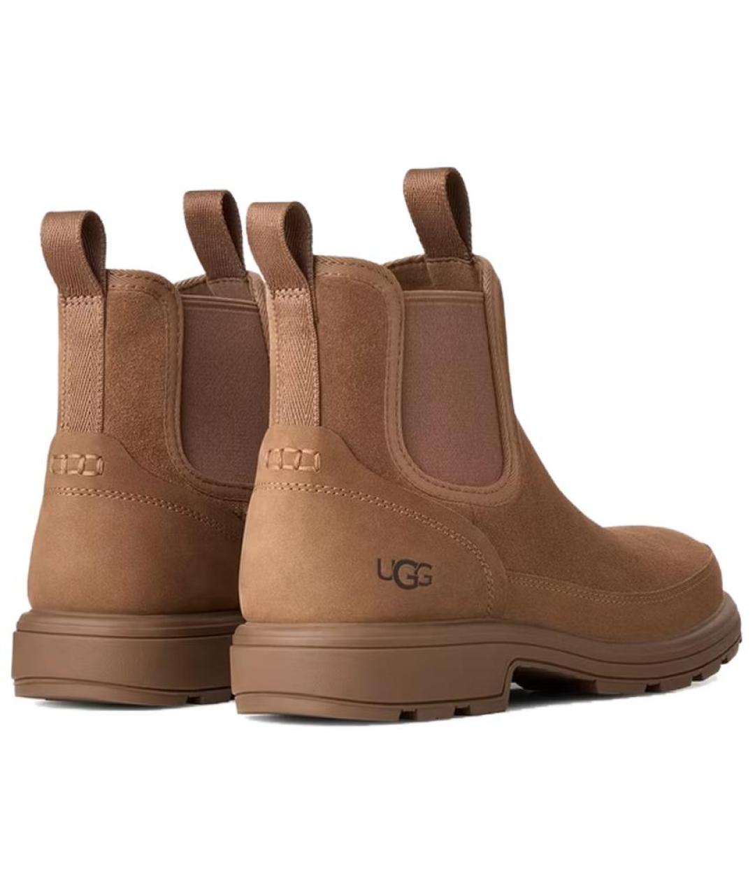 UGG Коричневые замшевые высокие ботинки, фото 3