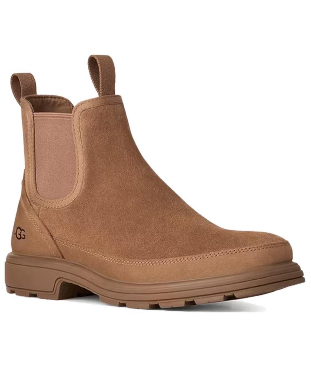 UGG Коричневые замшевые высокие ботинки, фото 4