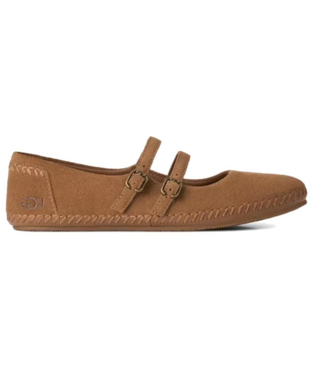 UGG Коричневые балетки, фото 1