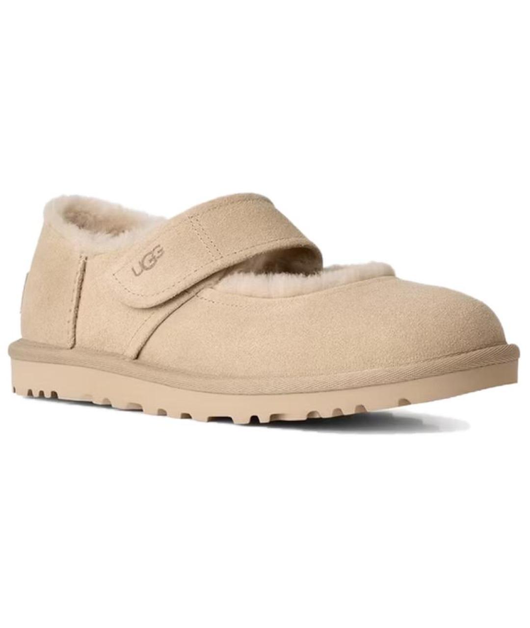 UGG Бежевые туфли, фото 3