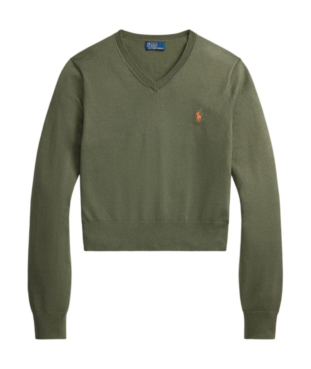 POLO RALPH LAUREN Зеленый джемпер / свитер, фото 1