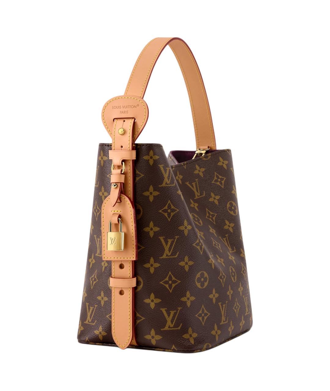 LOUIS VUITTON Коричневая канва сумка через плечо, фото 2